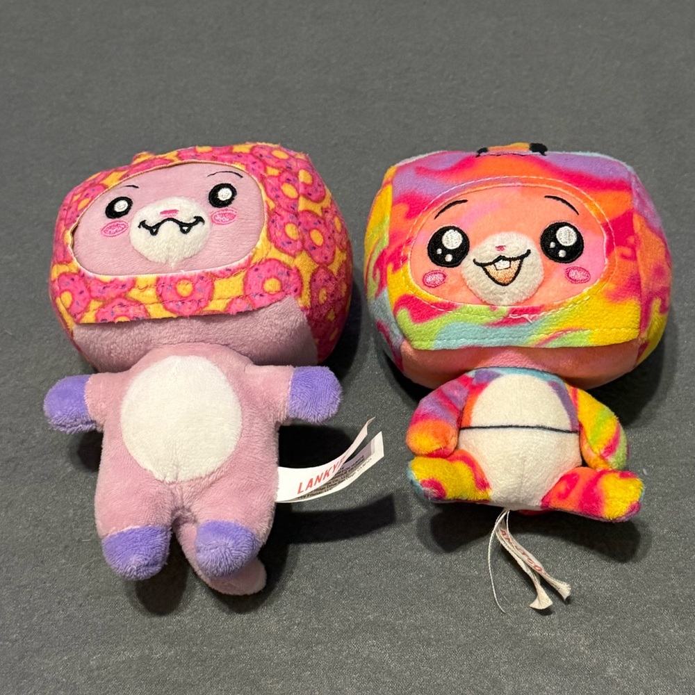 Lankybox Plush Toy Set Rainbow & Donut